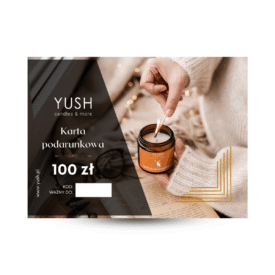Karta podarunkowa voucher bon - urodziny imieniny dla dziewczyny mamy cioci koleżanki - świece sojowe