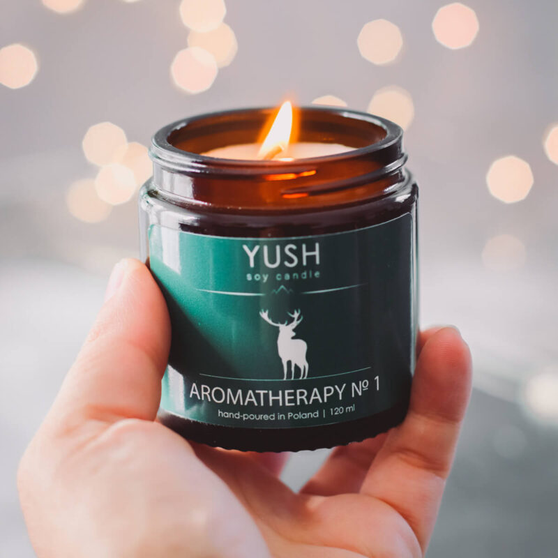 Yush świeca z olejkami eterycznymi Aromaptherapy