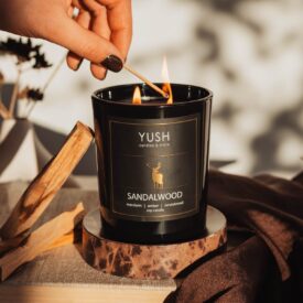 Sandalwood - świeca sojowa drzewo sandałowe