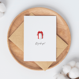 Kartka okolicznościowa Dziękuję - karnet