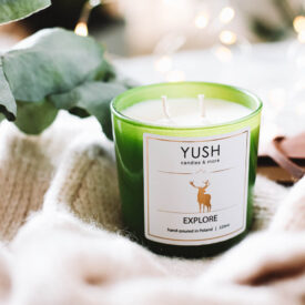 Explore - świeca sojowa złota kolekcja yush