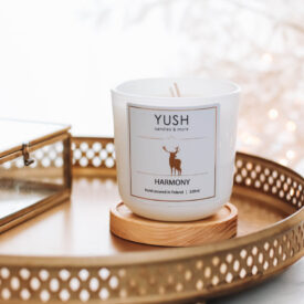 Harmony - świeca sojowa złota kolekcja yush
