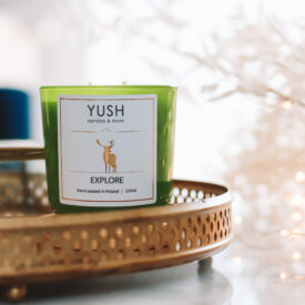 Explore - świeca sojowa złota kolekcja yush