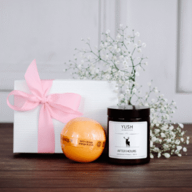 Zestaw prezentowy Domowe Spa III Kula do kąpieli i świeca