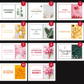 Bileciki z życzeniami - personalizacja zestawu prezentowego