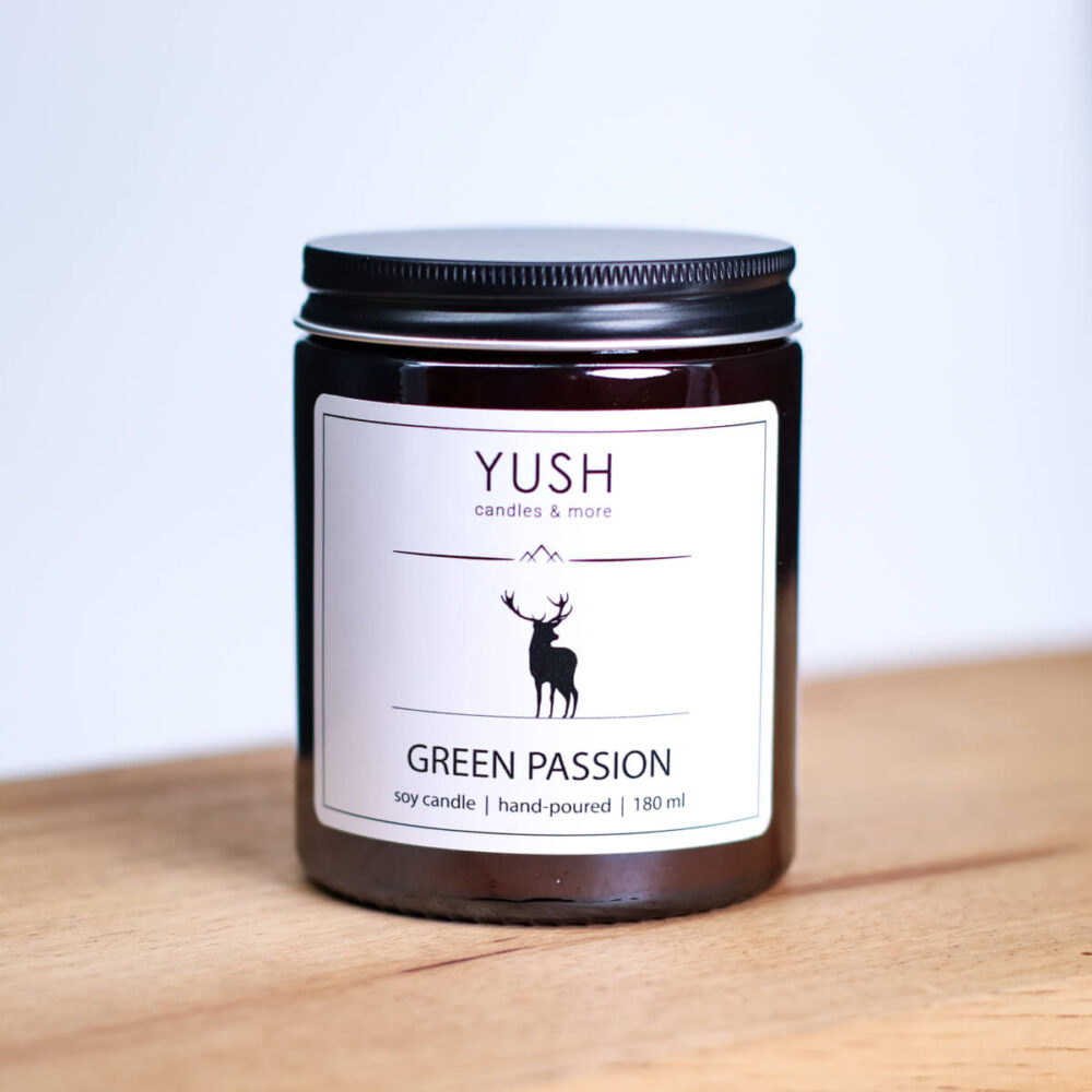 Green Passion - świeca sojowa duża