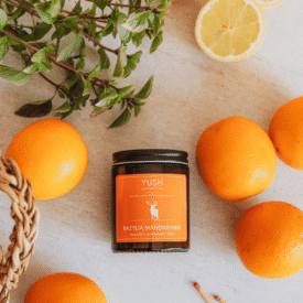 Bazylia Mandarynka - Świeca Sojowa duża