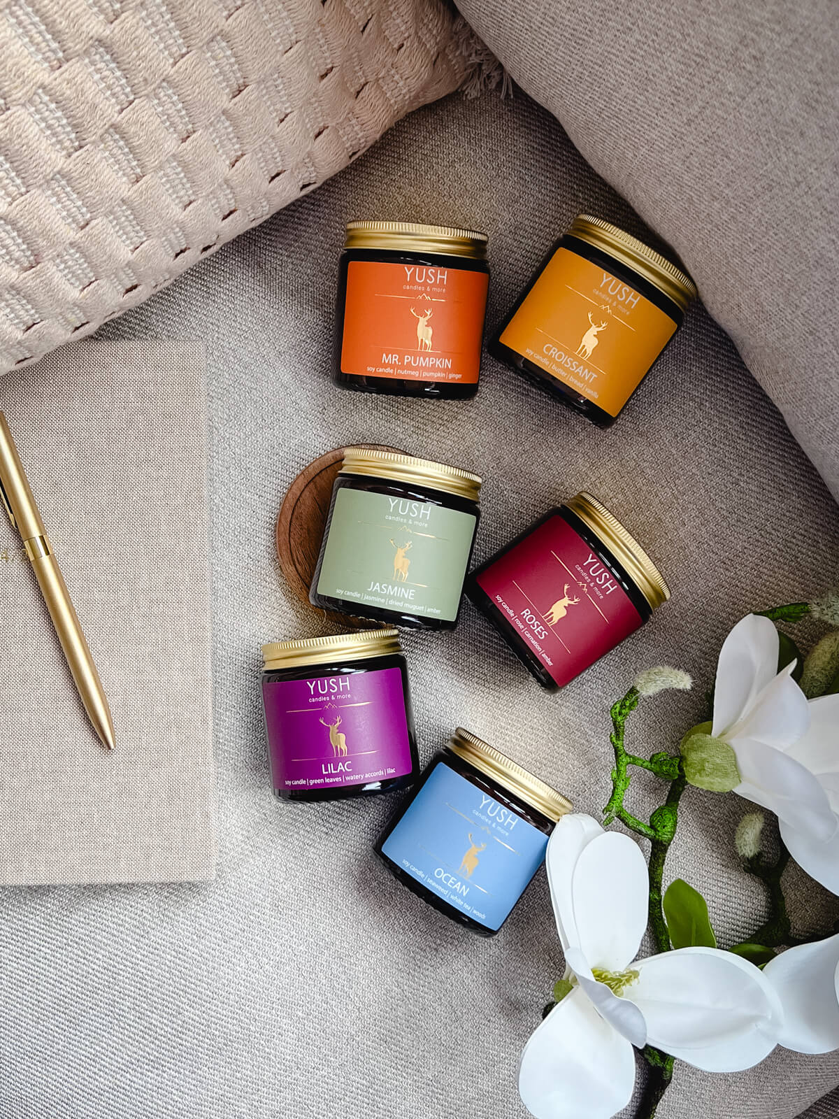 świece confetti - yush świece sojowe