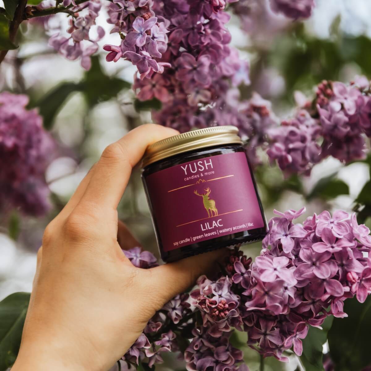 Lilac – Kwiatowa Świeca Sojowa – Świeży Bez Lilac - Kwiatowa Świeca Sojowa - Świeży Bez