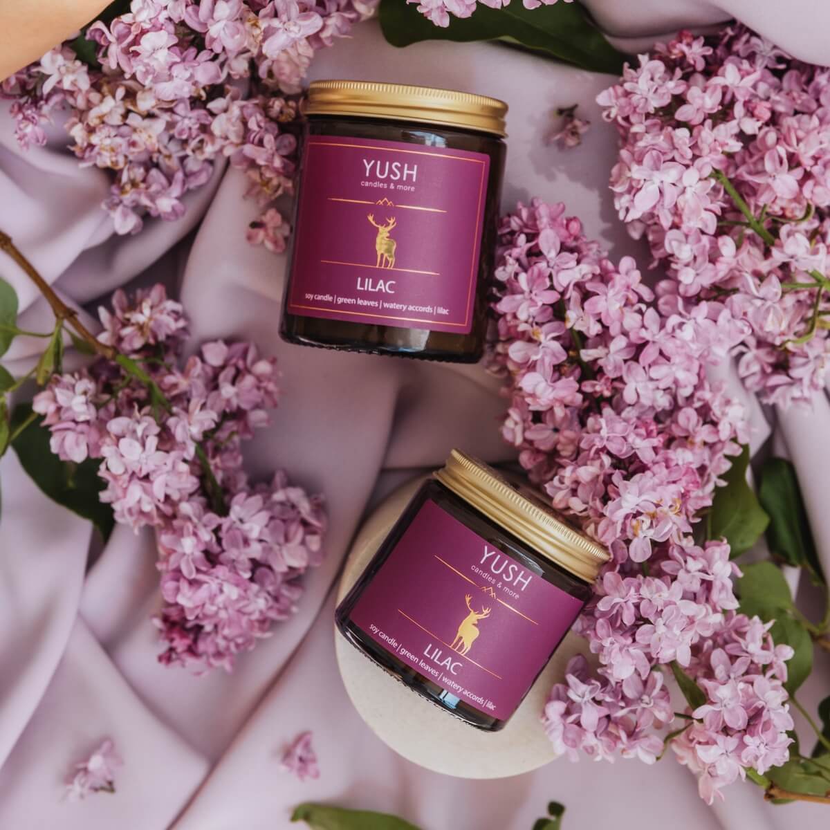 Lilac – Kwiatowa Świeca Sojowa – Świeży Bez Lilac - Kwiatowa Świeca Sojowa - Świeży Bez