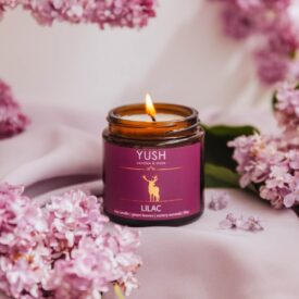 Lilac - Kwiatowa Świeca Sojowa - Świeży Bez