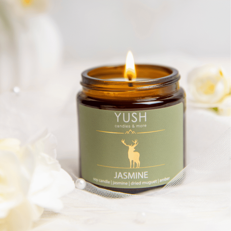 Jasmine - jaśminowa świeca sojowa