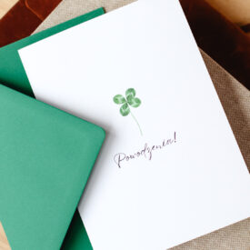 Karnet okolicznościowy Powodzenia!