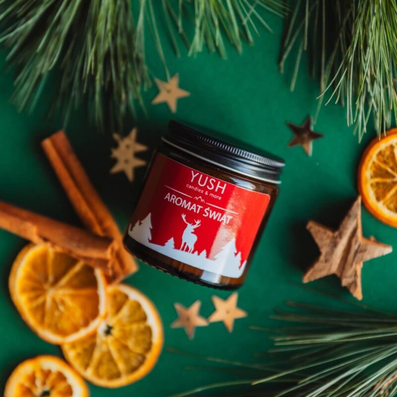 Świece sojowe świąteczne - YUSH candles & more