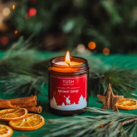 Świece sojowe świąteczne - YUSH candles & more