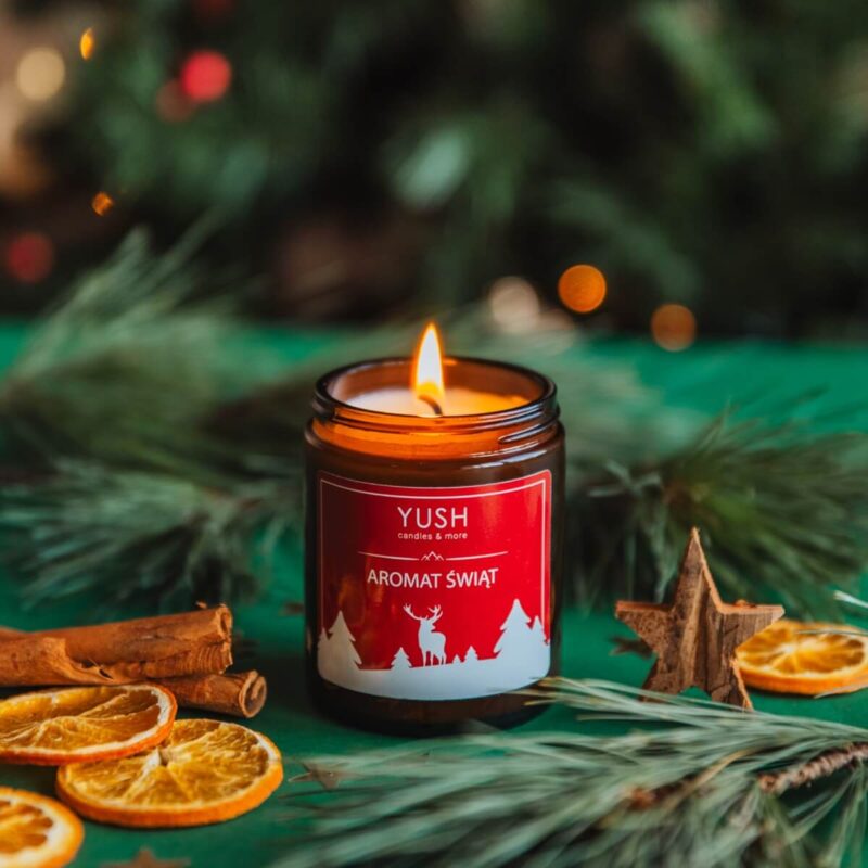 Świece sojowe świąteczne - YUSH candles & more