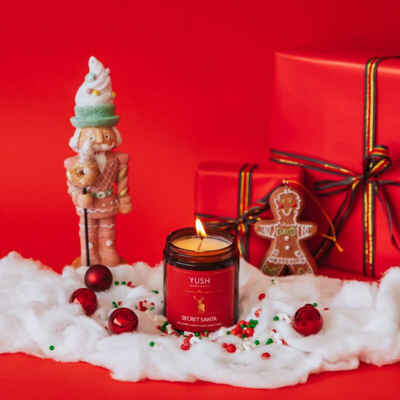 Świece sojowe świąteczne - YUSH candles & more