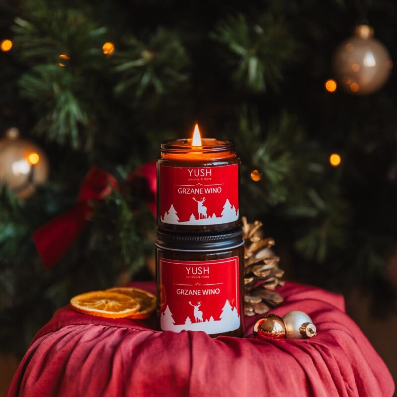 Świece sojowe świąteczne - YUSH candles & more
