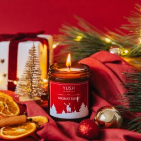 Świece sojowe świąteczne - YUSH candles & more