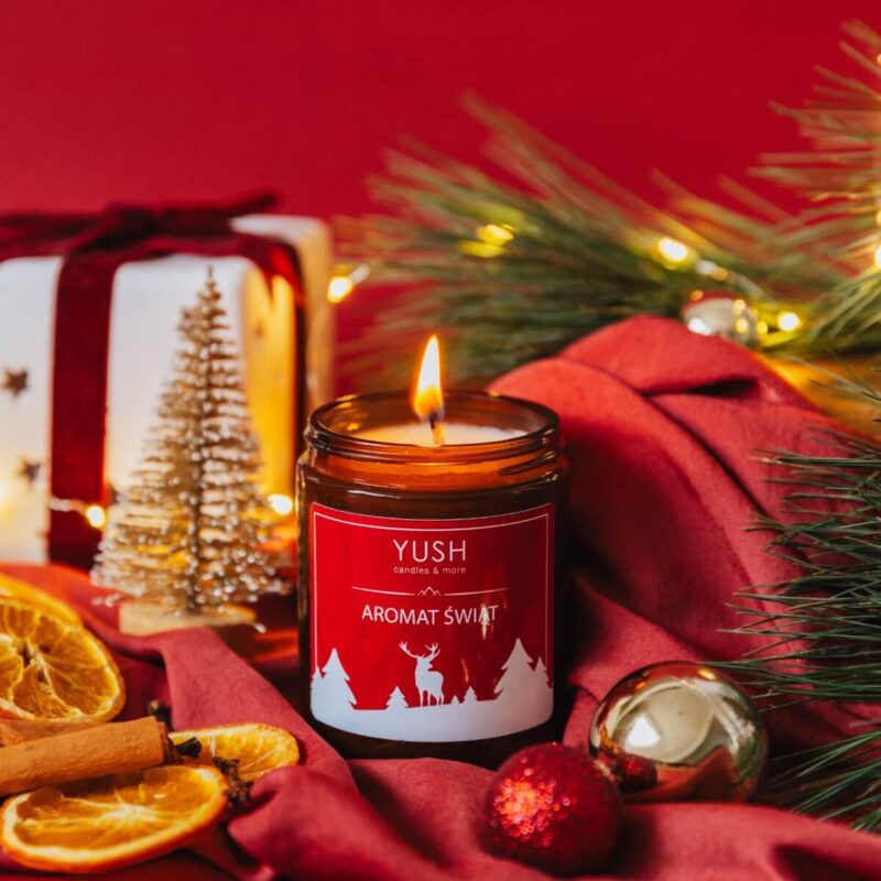 Świece sojowe świąteczne - YUSH candles & more