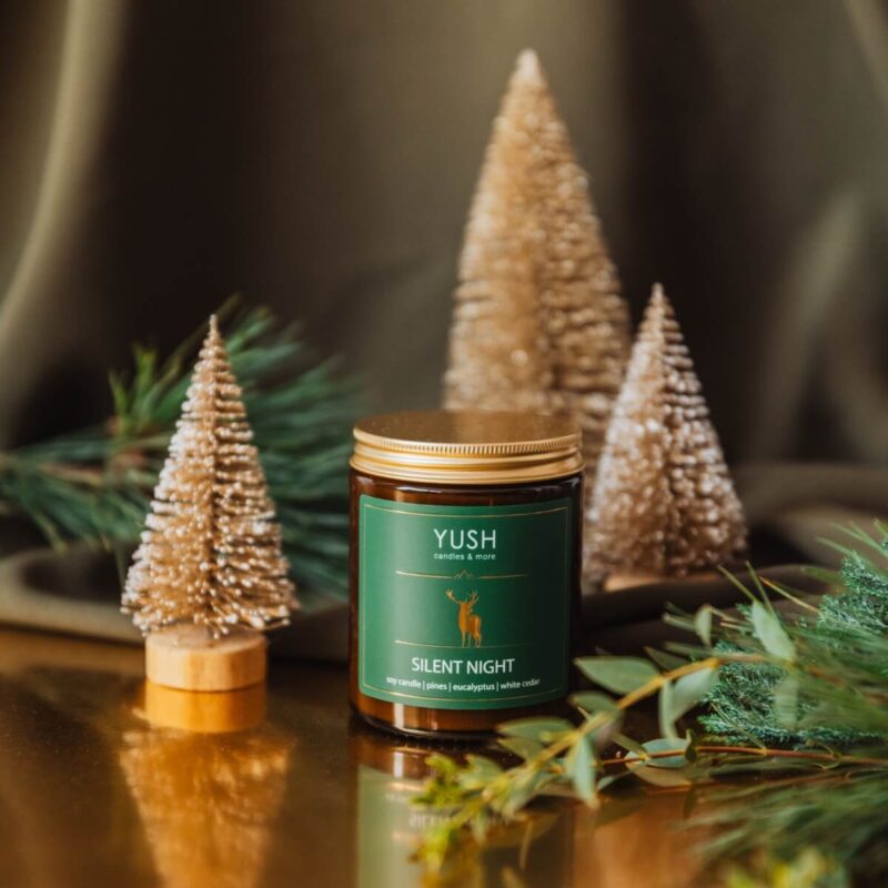 Świece sojowe świąteczne - YUSH candles & more