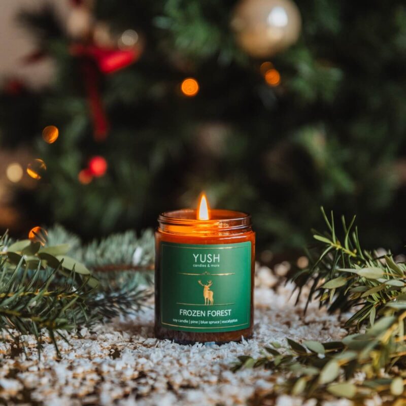 Świece sojowe świąteczne - YUSH candles & more