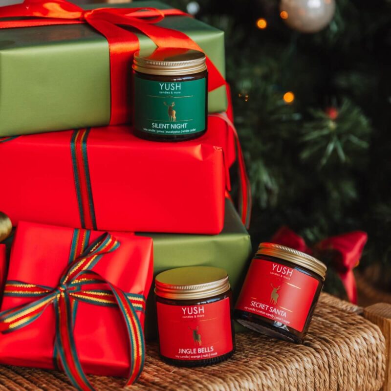 Świece sojowe świąteczne - YUSH candles & more