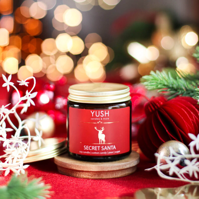 Secret Santa - świeca sojowa świąteczna