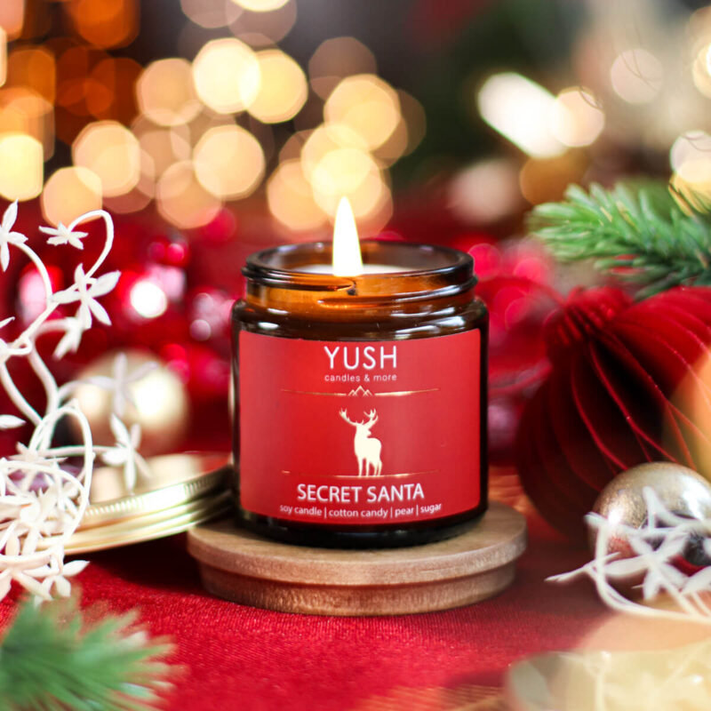 Secret Santa - świeca sojowa świąteczna