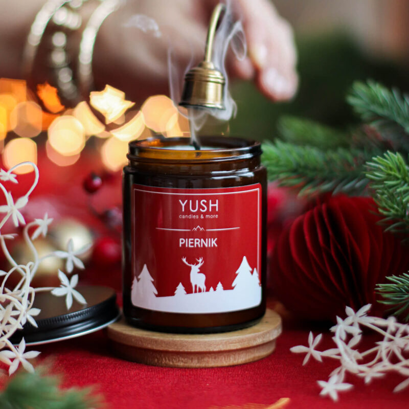 Świece sojowe świąteczne - YUSH candles & more